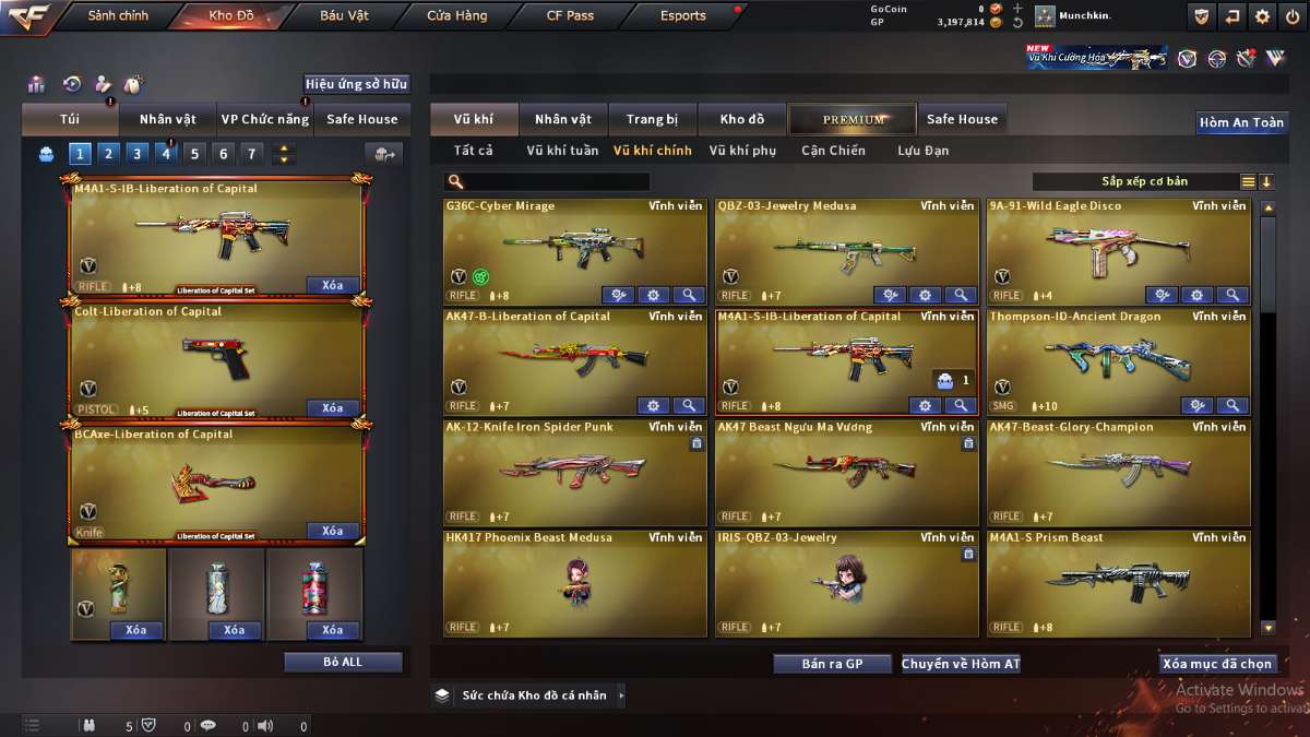 shop acc cf uy tin gia re